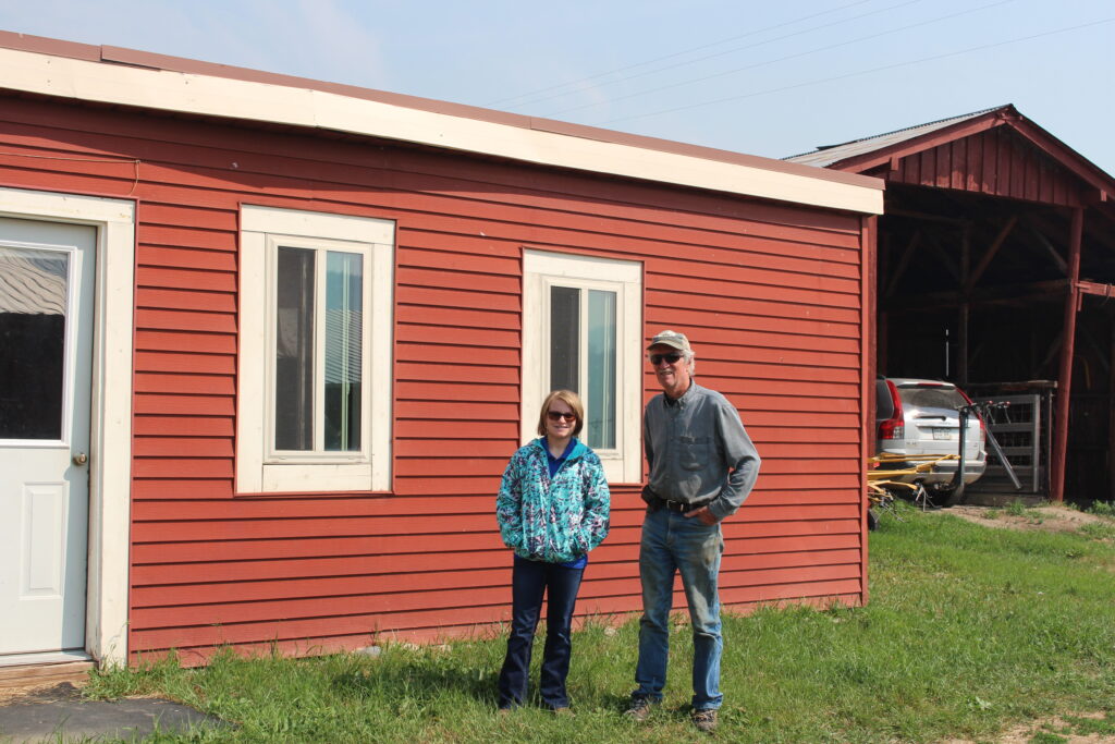 Jay Fetcher with Alley Kvols at Fetcher Ranch, Summer 2021